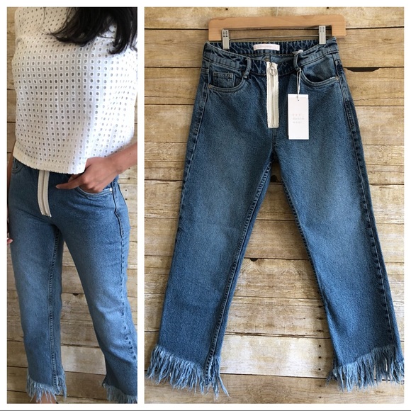 zara zip jeans